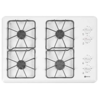 Maytag 30 in. Gas Cooktop in White with 4 Burners including Power Cook Burners MGC4430BDW