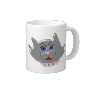 Female Cat With Pink Collar Extra Large Mug