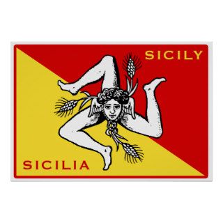 Sicilian Flag Print