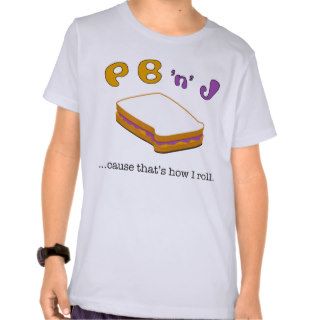 PBJcause that's how I roll. Kids Ringer tee