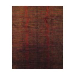 Tibetan Hand knotted Brown/ Burgundy Wool Rug (8'3 x 10'1) 7x9   10x14 Rugs