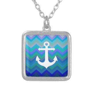 Waves & Anchor Necklace