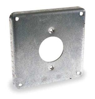 Steel City 478 Pre Galvanized Steel Square Box Surface Cover with 4 Wire Twist Lock Device   Switch And Outlet Plates  