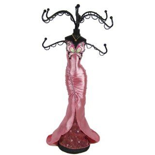 Art Deco Butterfly Gown Jewelry Stand 14.5"H Pink   Jewelry Towers