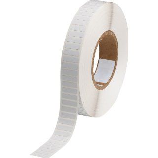 Brady THT 49 479 10 0.9" Width x 0.25" Height, B 479 Static Dissipative Polyimide, Matte Finish White Thermal Transfer Printable Label (10000 per Roll)