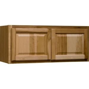 Hampton Bay 36x12x12 in. Wall Cabinet in Natural Hickory KW3612 NHK