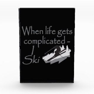 Skier Sport Funny When Life Gets Complicated I Ski Award