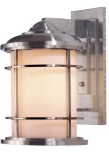 Murray Feiss OL2202BS 1 Light Outdoor Wall Sconce from the Lighthouse Collection, Brushed Steel   Wall Porch Lights  