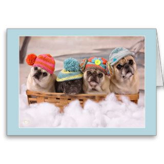Pugs “Peace to You” Holiday Cards Pugs and Kisses