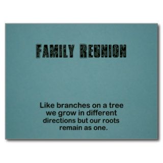 Family Reunion Postcard