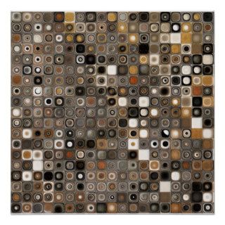 Stone and Copper Mosaic Print