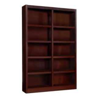 Concepts In Wood Midas Double Wide 10 Shelf Cherry Bookcase MI4872 C