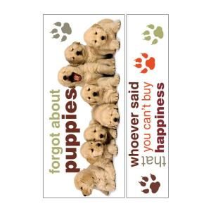 Sticky Pix Removable and Repositionable Ultimate Wall Sticker Mini Mural Appliques Goldens WA 1004E