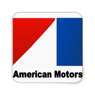AMERICAN MOTORS ADVERTISING SIGN SQUARE STICKERS
