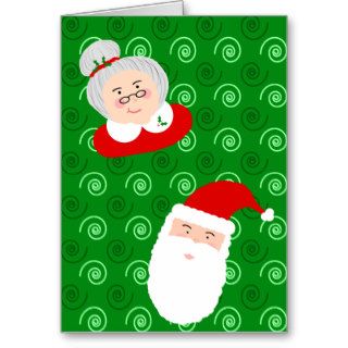 Santa & Mrs Claus Greeting Cards