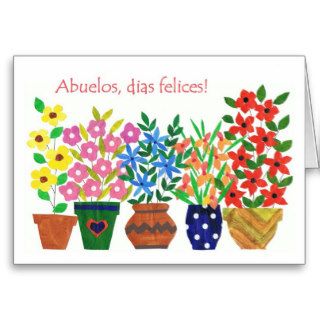 Spanish Greeting Grandparents Day Card