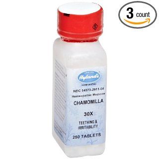 Hyland's Chamomilla, 30X, 250 Tablets (Pack of 3) Health & Personal Care