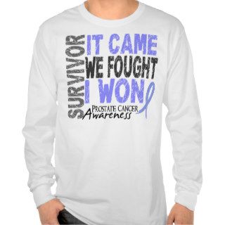 Prostate Cancer Survivor It Came We Fought I Won Shirts