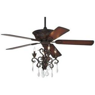 Casa Contessa™ Dark Bronze Chandelier Ceiling Fan    