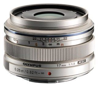 Olympus M.Zuiko 17mm f1.8 (Silver) for Olympus and Panasonic Micro 4/3 Cameras  Digital Slr Camera Lenses  Camera & Photo