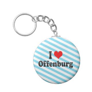 I Love Offenburg, Germany Keychain