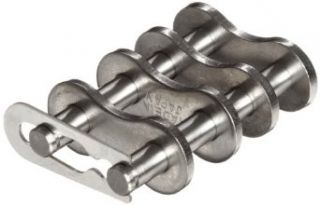HKK SR060SCL2 ANSI 60 Double Strand Spring Connecting Link, Riveted, Stainless Steel, 3/4" Pitch, 0.469" Roller Diameter, 1/2" Roller Width (Pack of 5 links) Roller Chains
