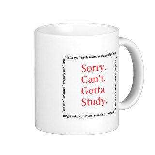 Sorry, Can'tGotta study. Mugs