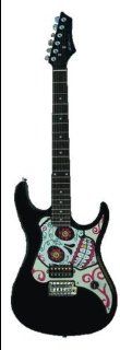HotPicksUSA HP 140 BK Solid Guitar in Black Musical Instruments