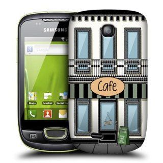 Head Case Designs Cafe Buildings Hard Back Case Cover for Samsung Galaxy Mini S5570 Cell Phones & Accessories