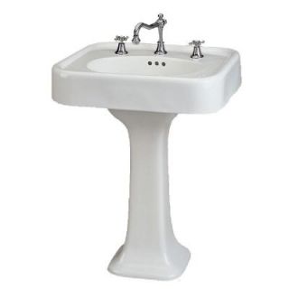St. Thomas Creations Liberty 26 Pedestal Sink Basin in White 5020.122.01