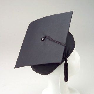Dozen Black Cardboard Graduation Caps 