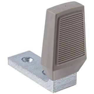 Rockwood 486.2C Steel Angle Door Stop, #12 x 1 1/2" FH SMS Fastener with Plastic Anchor, 1" Base Width x 2 1/2" Base Length, 2 5/8" Height, Zinc Plated Finish