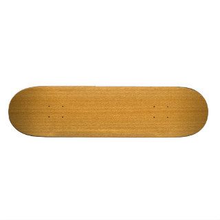 Real Planetree Veneer Woodgrain Skate Board Deck