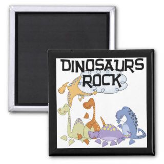 Dinosaurs Rock Tshirts and Gifts Fridge Magnet