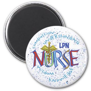 LPN Nurse Motto Fridge Magnets
