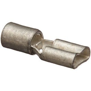Panduit DM2 488 C Female Disconnect, Non Insulated, Metal Sleeve, Metric, 1.5   2.5mm Wire Range, 4.8 x 0.8mm Tab Size, 5.9mm Width, 2.5mm Height, 15mm Length (Pack of 100) Disconnect Terminals