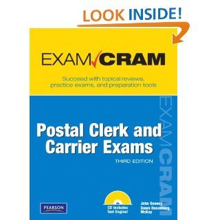 Postal Clerk and Carrier Exam Cram (3rd Edition) John Gosney, Dawn Rosenberg Mckay 9780789742193 Books