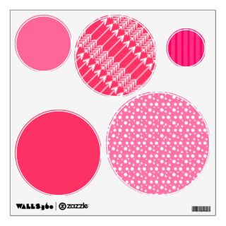 Pink Circle Dots Wall Decor