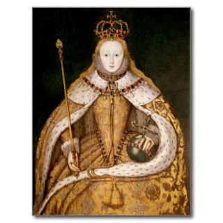 Queen Elizabeth I in Coronation Robes Postcard
