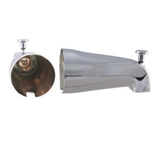 Westbrass 5 1/4 in. Front Diverter Tub Spout with Front IPS Connection in Chrome E531D 1F