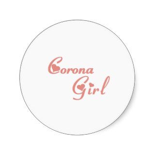 Corona Girl tee shirts Stickers