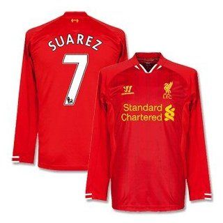Liverpool Home L/S Jersey + Suarez 7 2013 / 2014 Sports & Outdoors