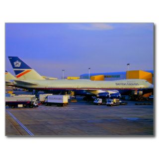 British Airways Boeing 747 200 Postcards