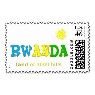 Rwanda the land of 1000 hills postage stamps