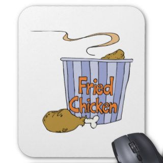 Fried Chicken Junk Snack Food Cartoon Art Mousepad