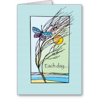 3266 Each Day Butterfly Encouragement Greeting Card