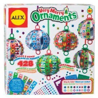Toy / Game Fabulous Alex Very Merry Ornaments with 108 Paper Strips, 475 Mosaic Tiles, Gems, Ribbon & Many More Toys & Games