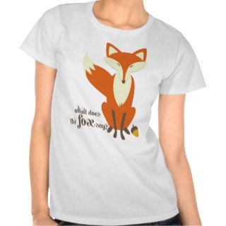 What Does The Fox Say Illustration Women's T Shirt