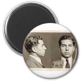 New York Police Mugshot Charles "Lucky" Luciano Refrigerator Magnets