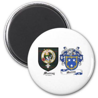 Murray Clan Crest & Murray Coat of Arms Refrigerator Magnet